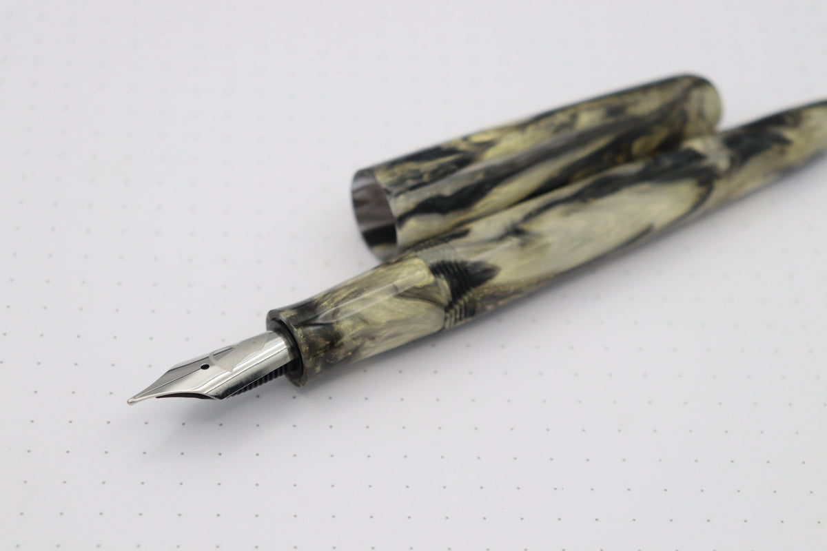 Merlin Fountain Pen, Obsidian Mermaid
