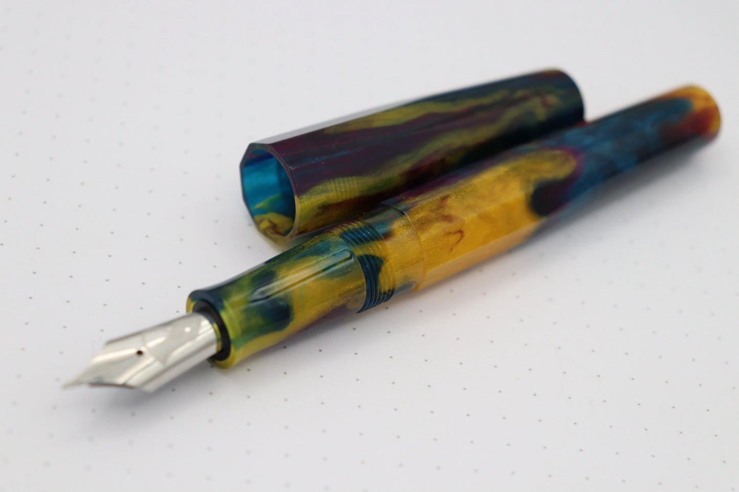 Faceted Poseidon Fountain Pen, Blunderbuss