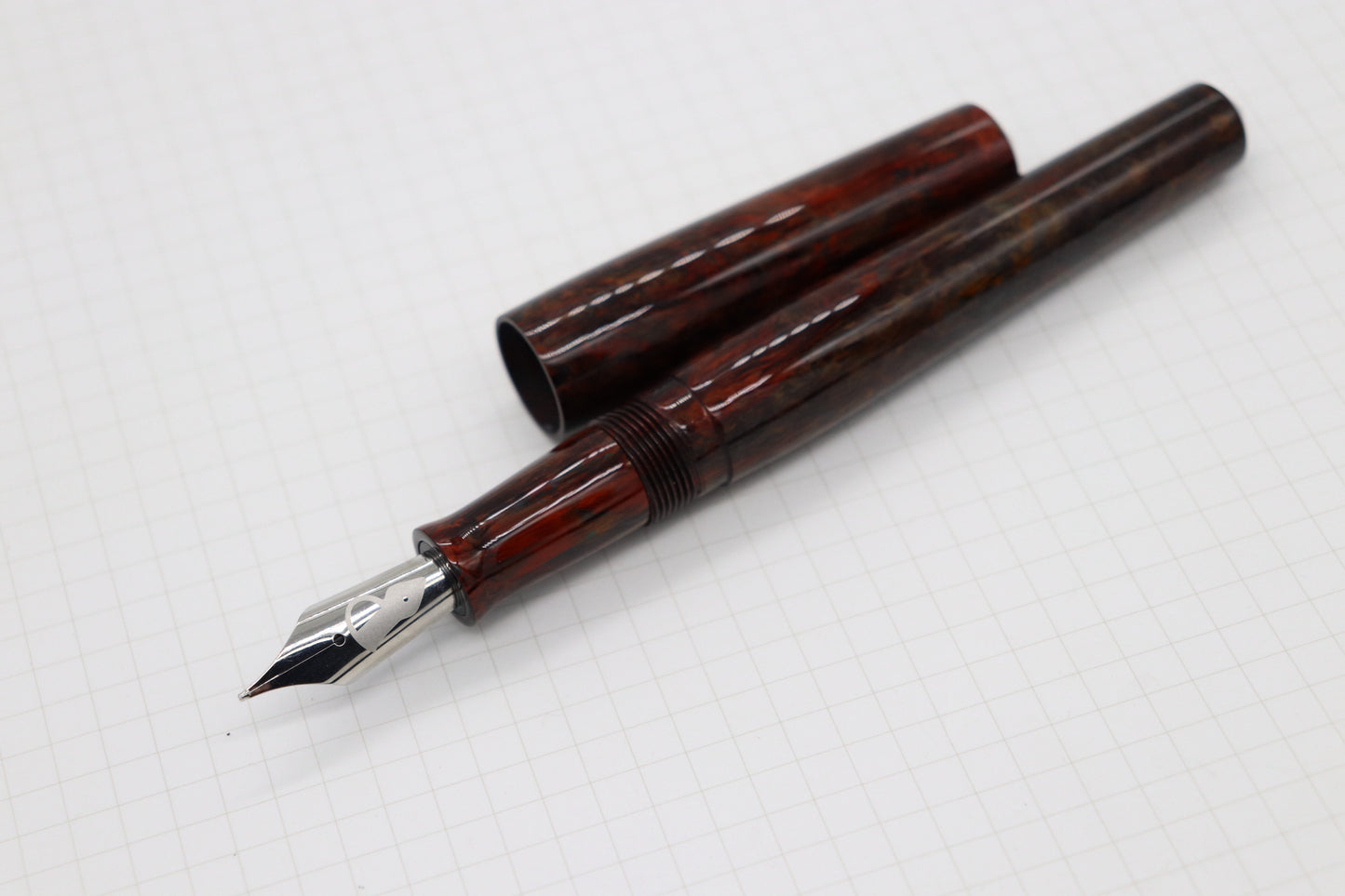 Poseidon Fountain Pen, Dragon Scales