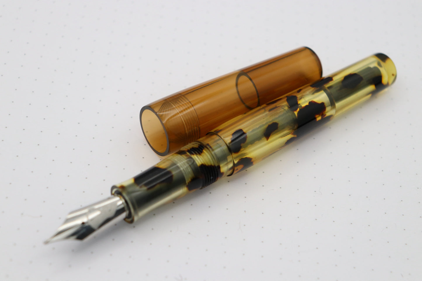 Poseidon Fountain Pen, Tortoise Celluloid