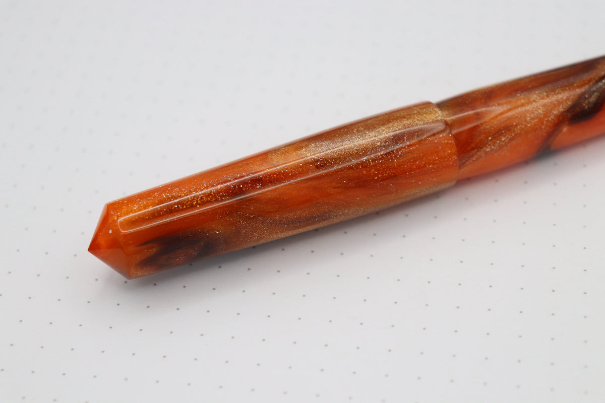 Poseidon Fountain Pen, Frosted Vermillion