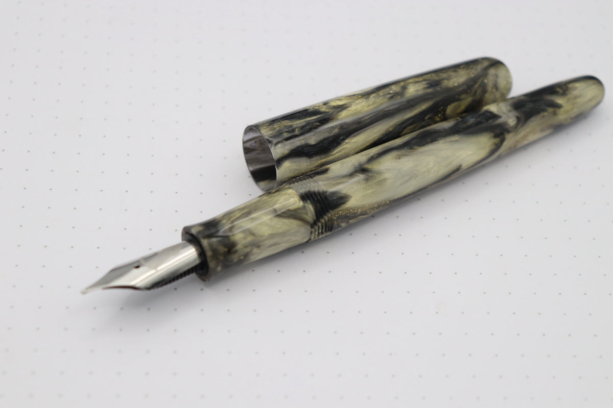 Merlin Fountain Pen, Obsidian Mermaid