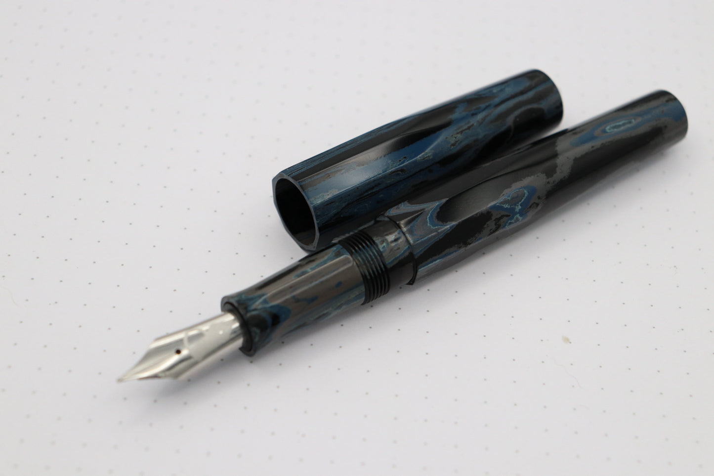 Faceted Poseidon Fountain Pen, Tidelands