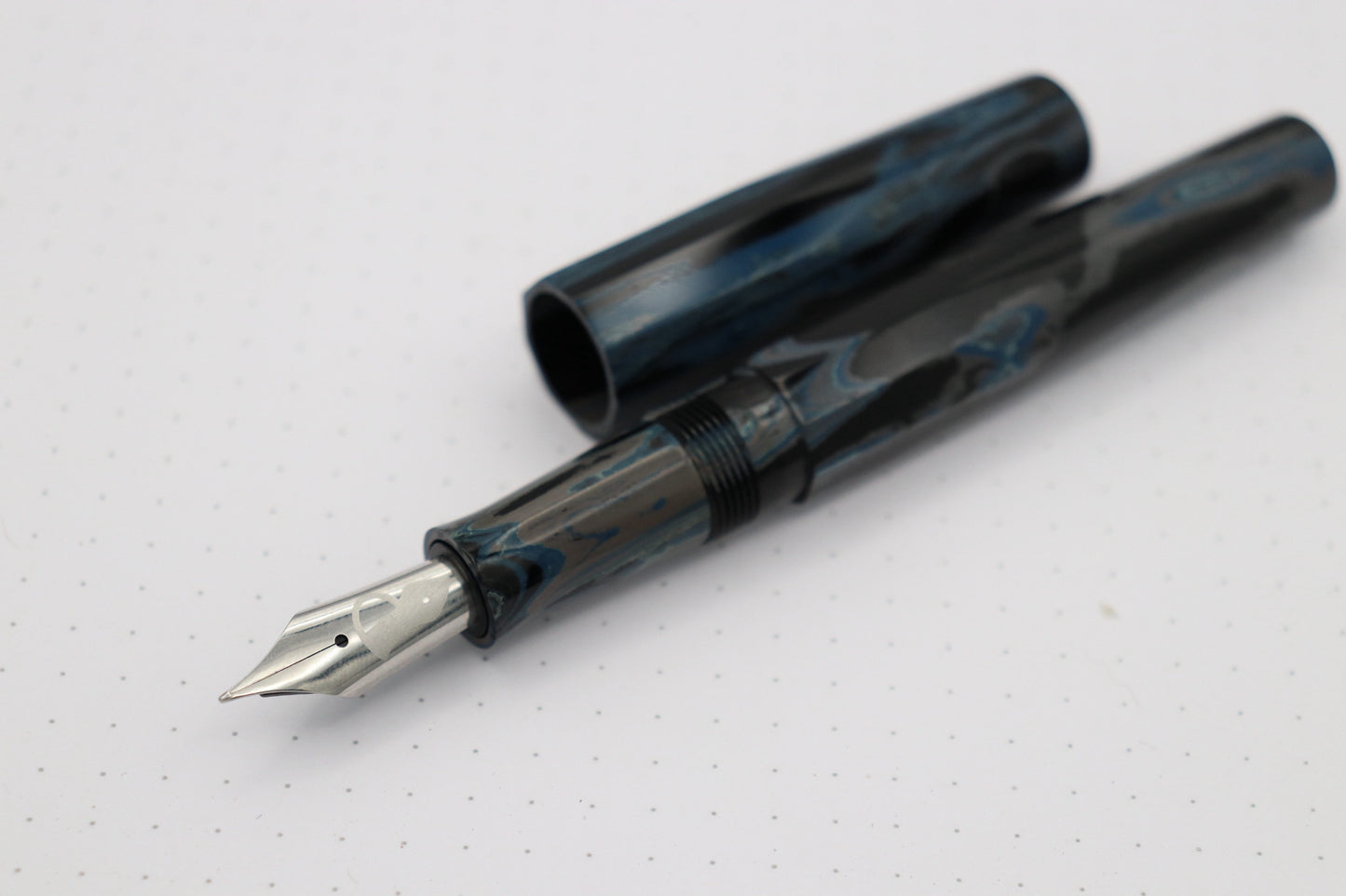 Faceted Poseidon Fountain Pen, Tidelands