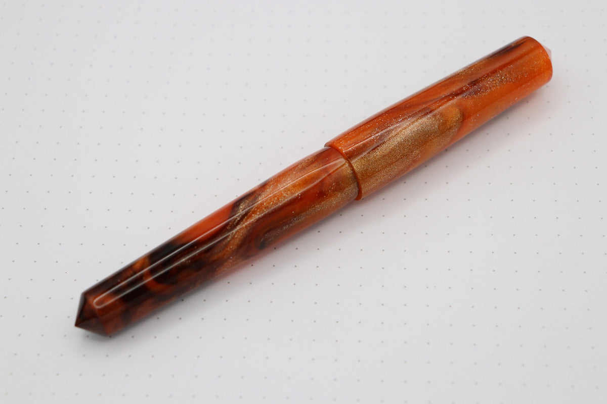 Poseidon Fountain Pen, Frosted Vermillion
