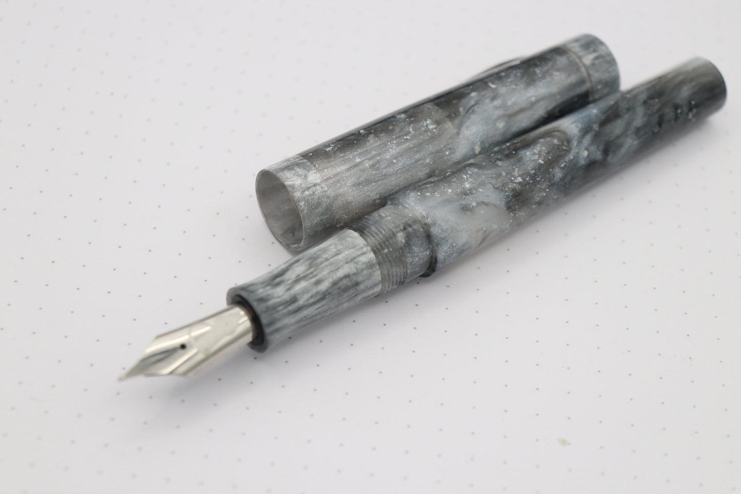 Pensquale Fountain Pen, Sterling Thunderstorm