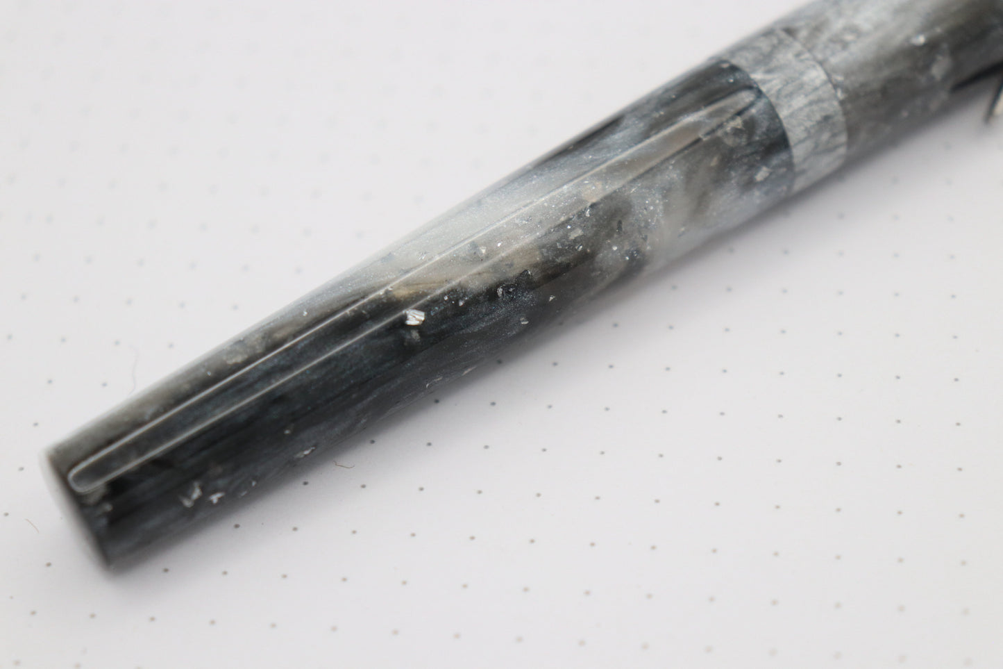 Pensquale Fountain Pen, Sterling Thunderstorm