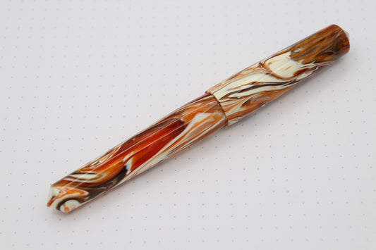 Poseidon Fountain Pen, Calico Koi
