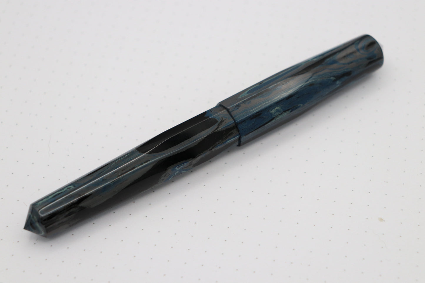 Faceted Poseidon Fountain Pen, Tidelands