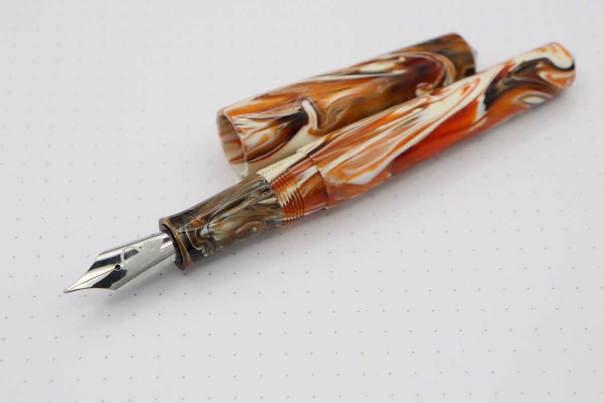 Poseidon Fountain Pen, Calico Koi