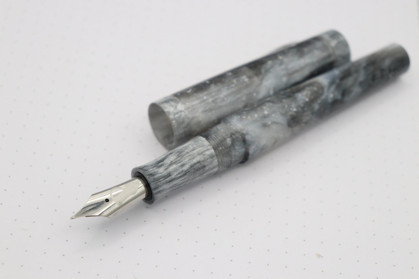 Pensquale Fountain Pen, Sterling Thunderstorm