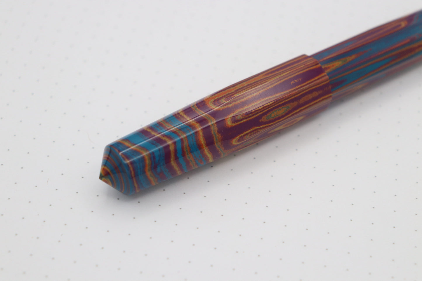 Faceted Poseidon Fountain Pen, Rainbow