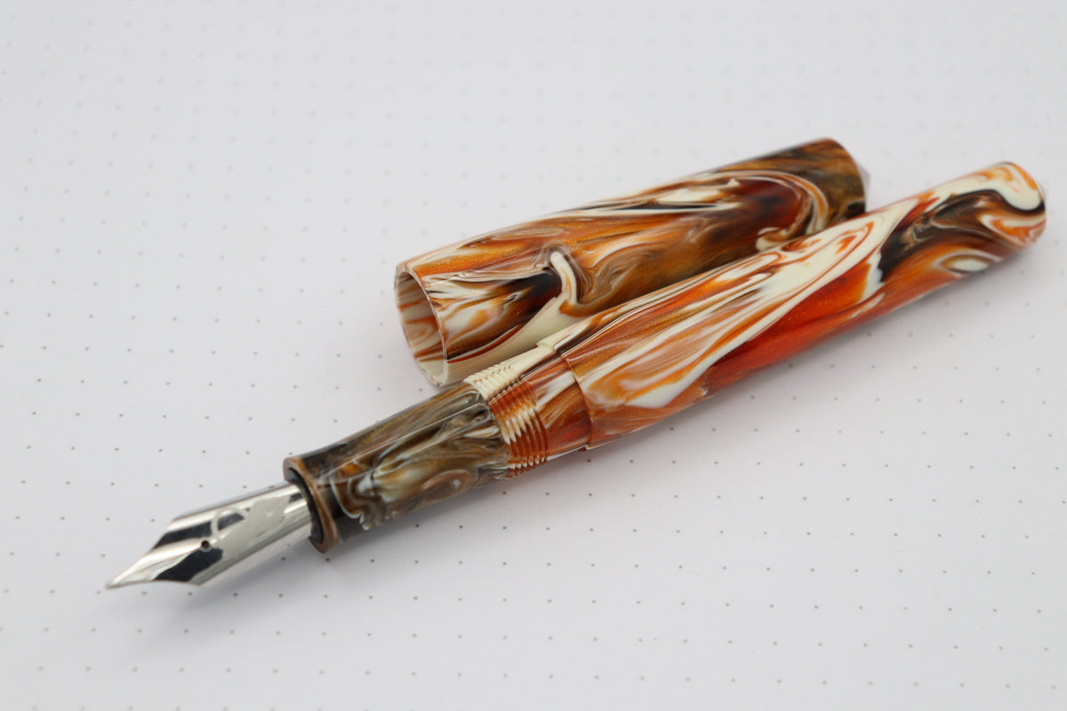 Poseidon Fountain Pen, Calico Koi