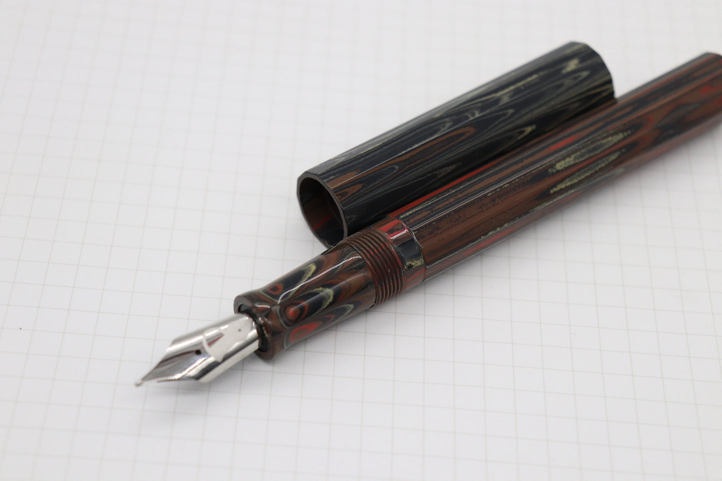 Cerberus Fountain Pen, Faceted, SEM Crane