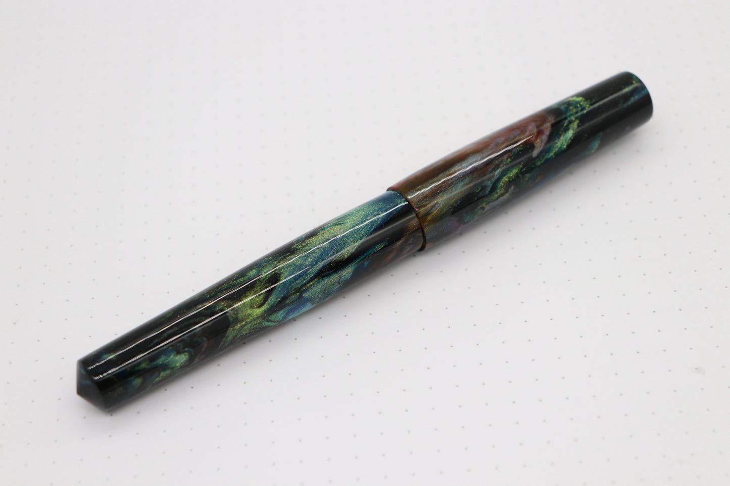Poseidon Fountain Pen, Absinthe Abalone