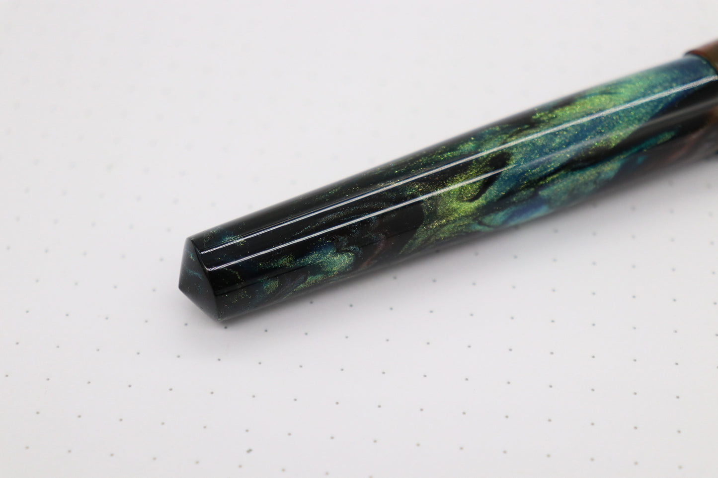 Poseidon Fountain Pen, Absinthe Abalone