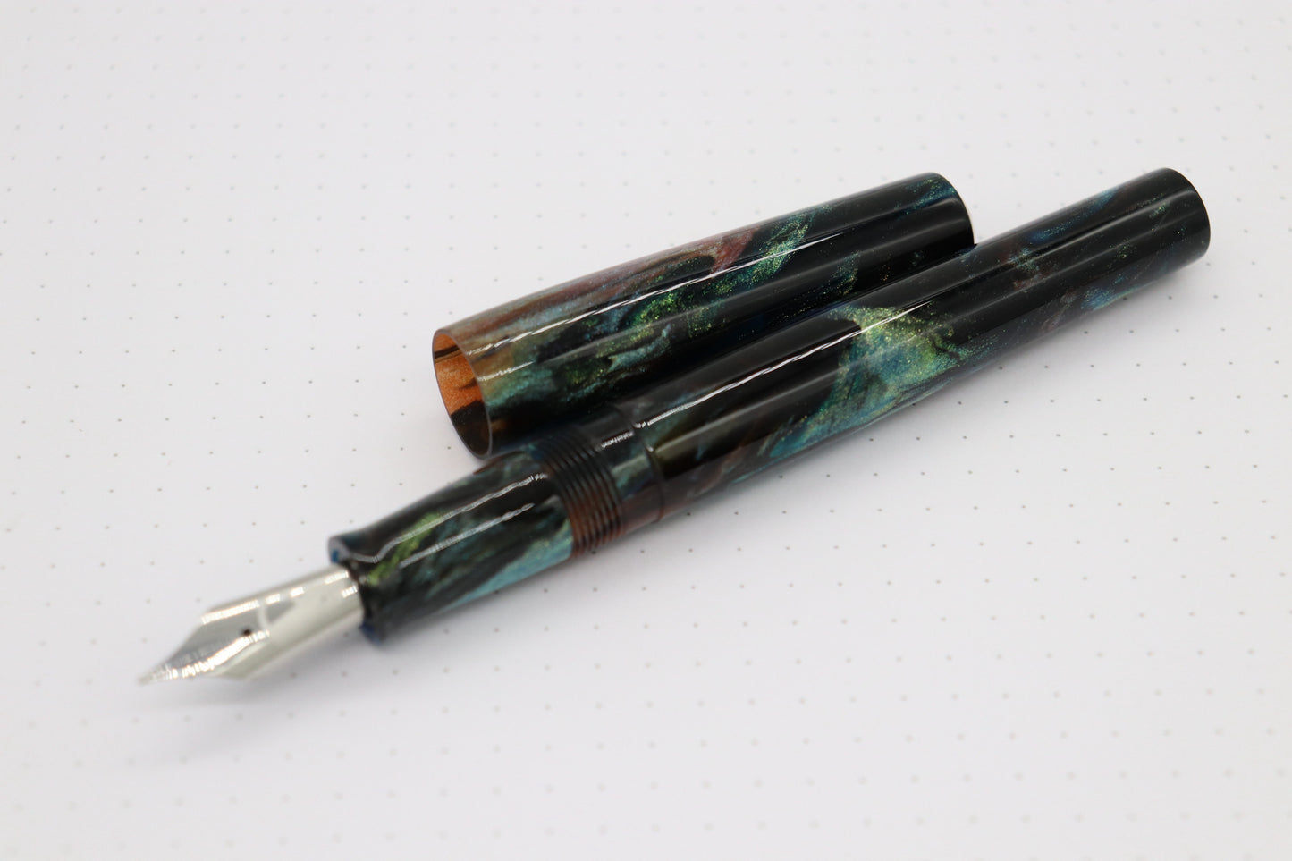 Poseidon Fountain Pen, Absinthe Abalone