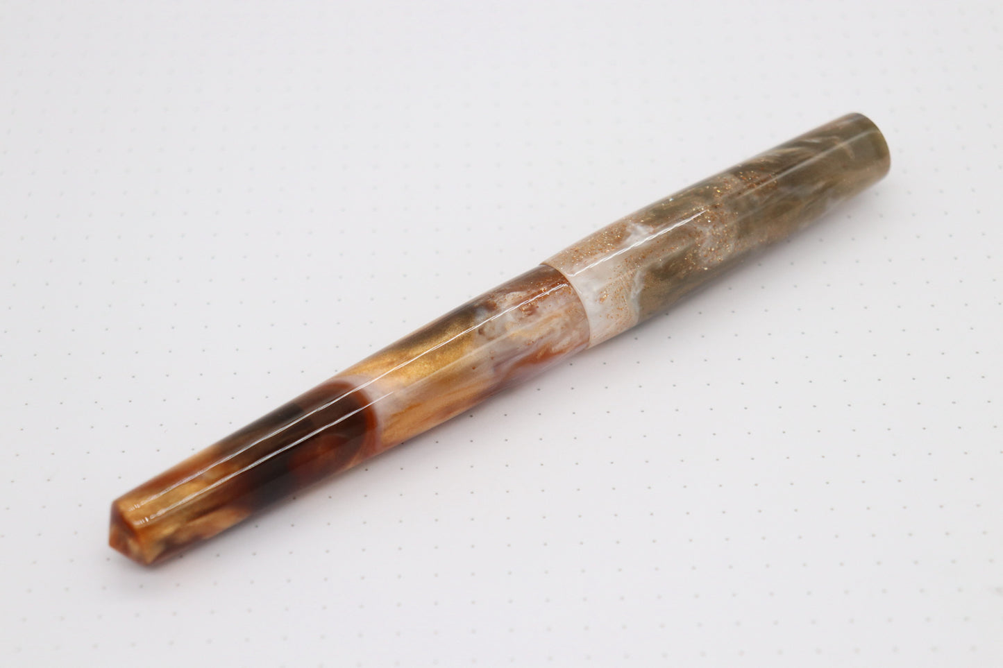 Poseidon Fountain Pen, Copper Cappucino