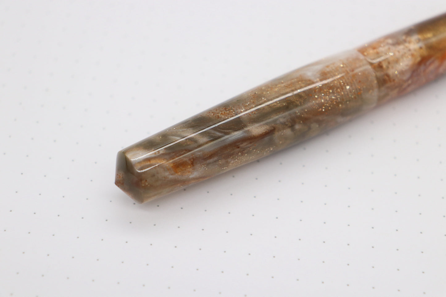 Poseidon Fountain Pen, Copper Cappucino