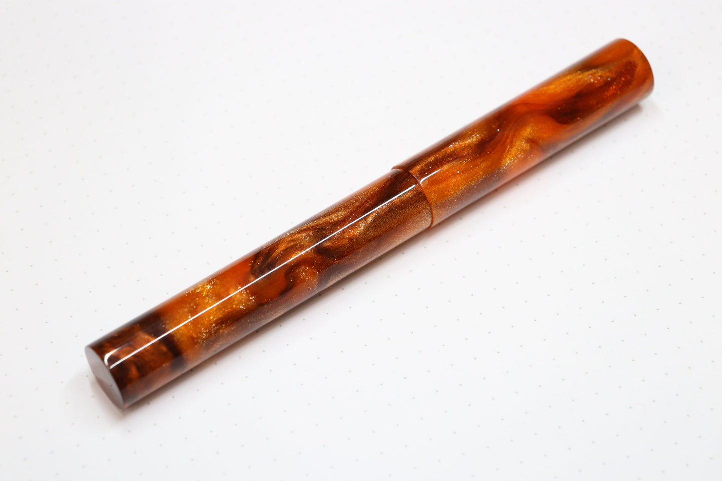 Cerberus Fountain Pen, Frosted Vermillion