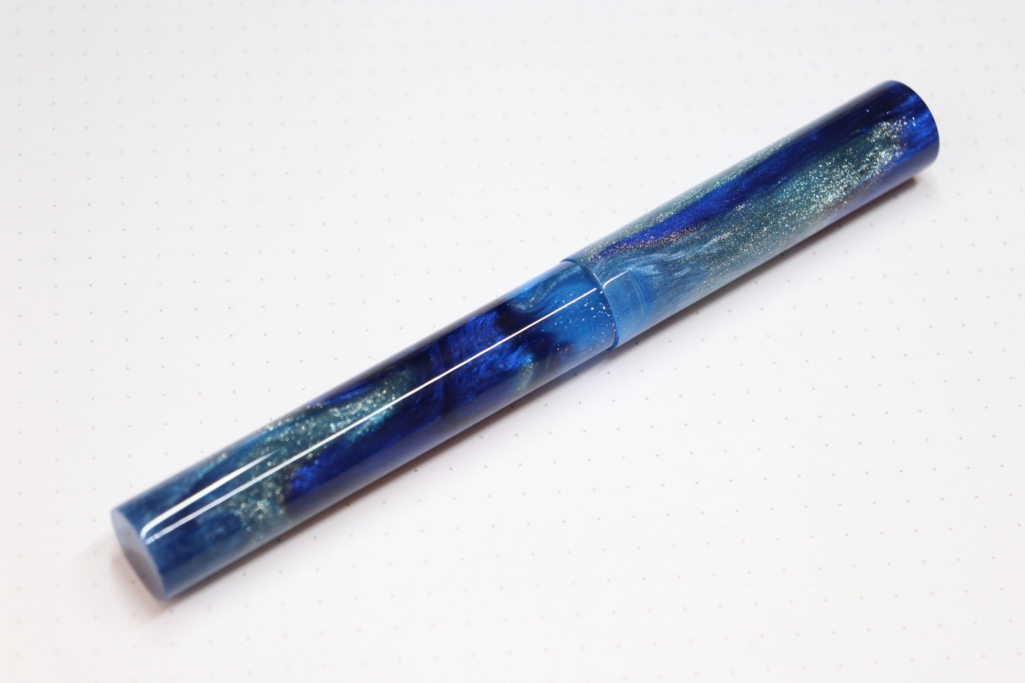 Cerberus Fountain Pen, Frosted Cobalt