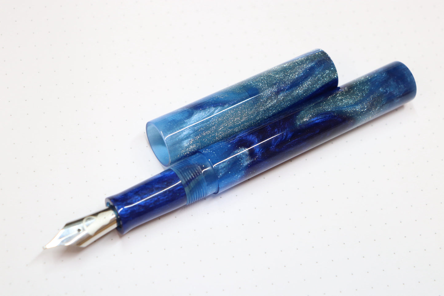 Cerberus Fountain Pen, Frosted Cobalt