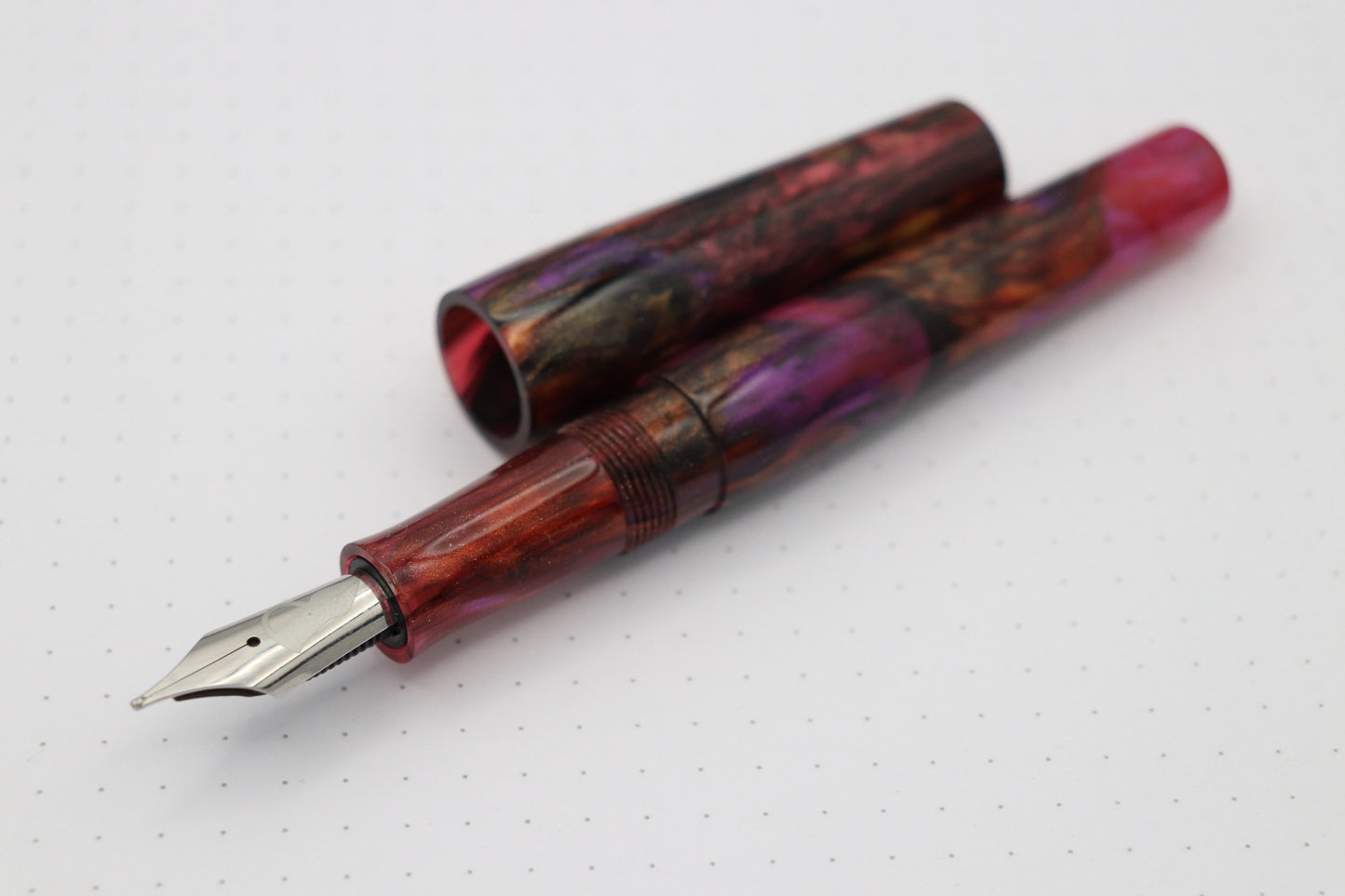 Poseidon Fountain Pen, Nebula Abalone