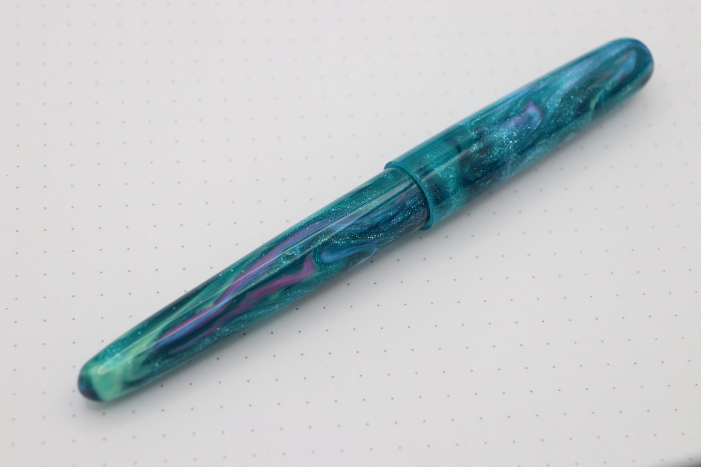 Merlin Fountain Pen, Turquoise Abalone XTR