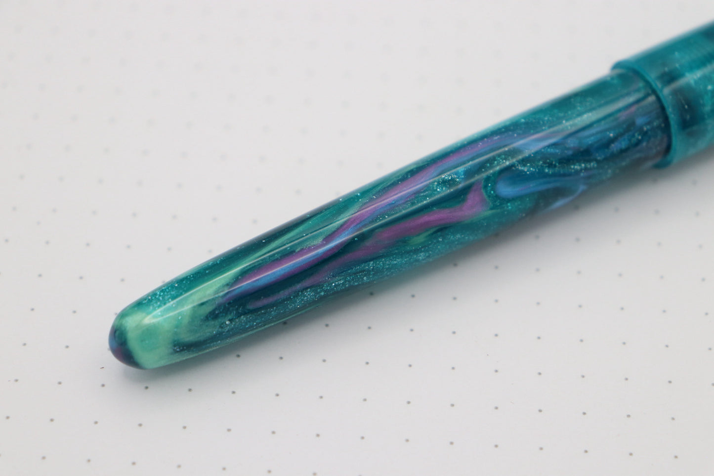 Merlin Fountain Pen, Turquoise Abalone XTR