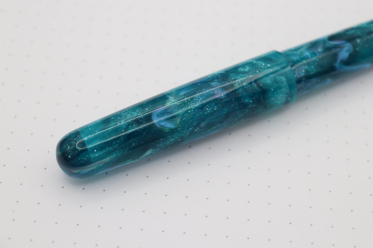 Merlin Fountain Pen, Turquoise Abalone XTR