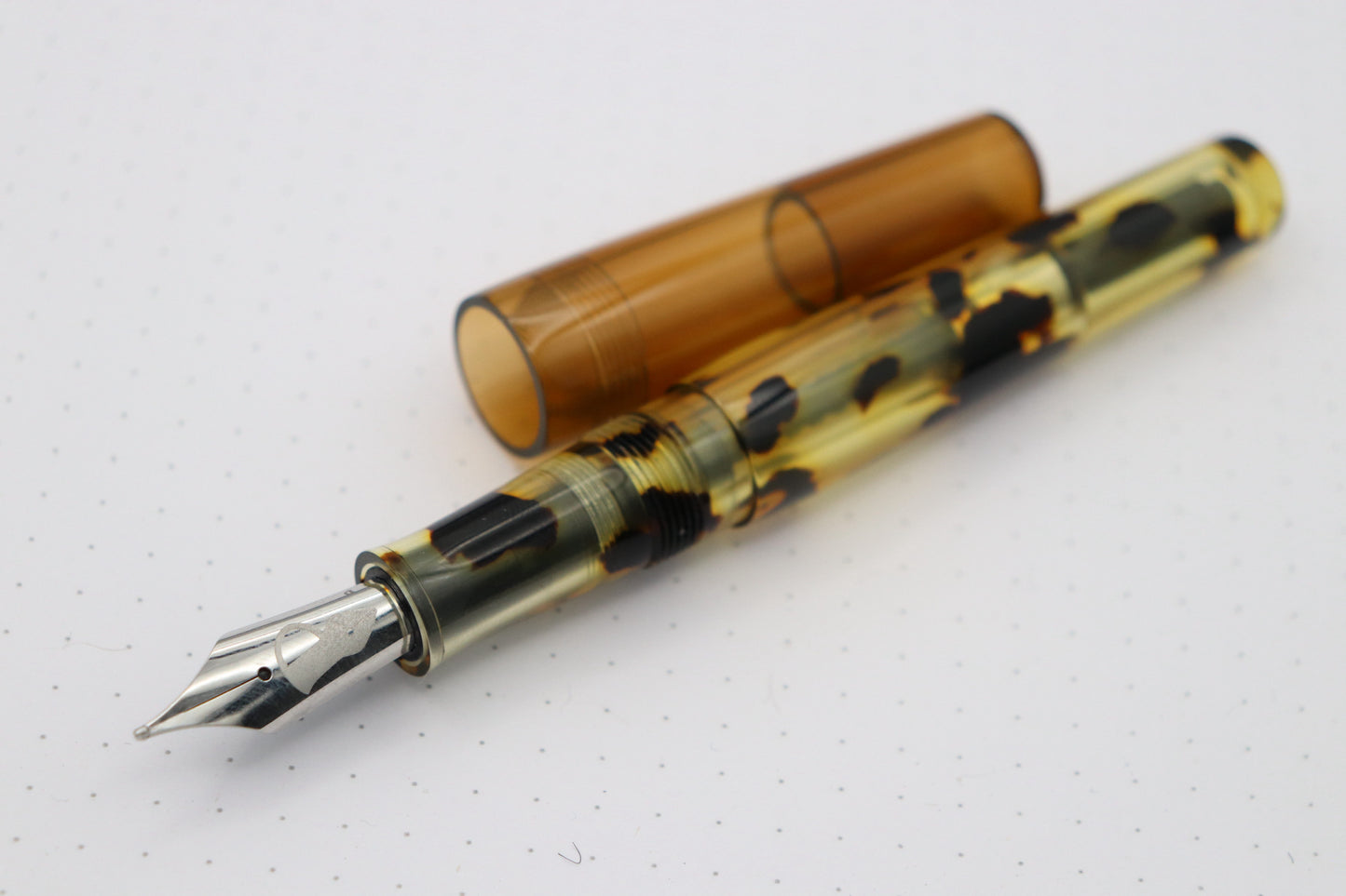 Poseidon Fountain Pen, Tortoise Celluloid